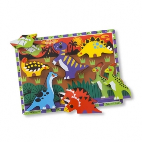Melissa and Doug Динозаври - Дървен пъзел